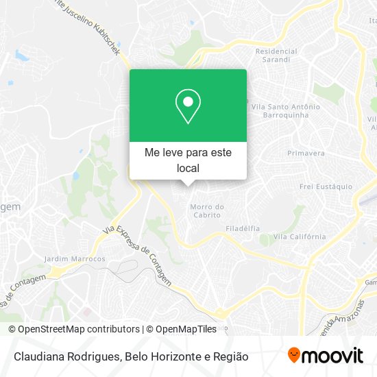 Claudiana Rodrigues mapa