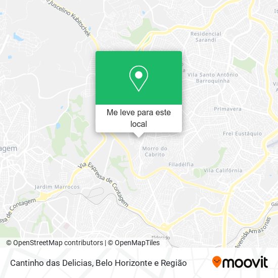 Cantinho das Delicias mapa
