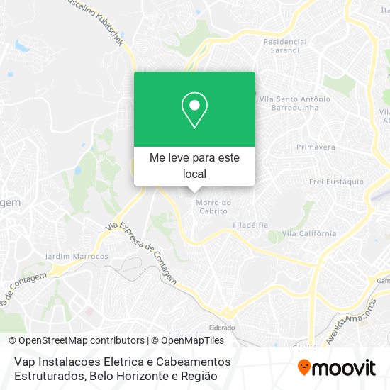 Vap Instalacoes Eletrica e Cabeamentos Estruturados mapa