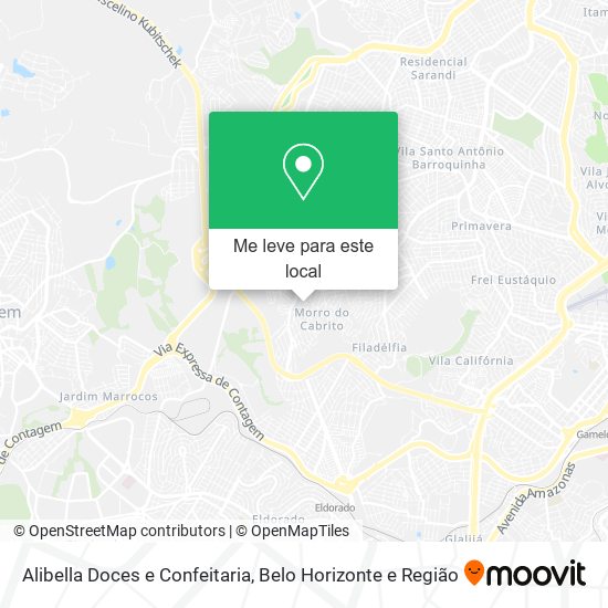 Alibella Doces e Confeitaria mapa