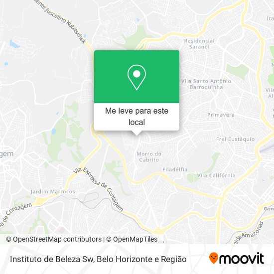 Instituto de Beleza Sw mapa