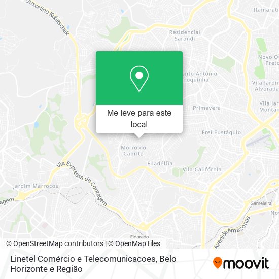 Linetel Comércio e Telecomunicacoes mapa