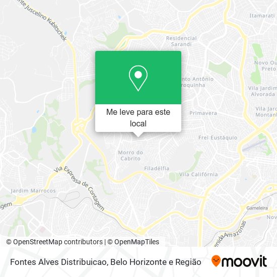 Fontes Alves Distribuicao mapa