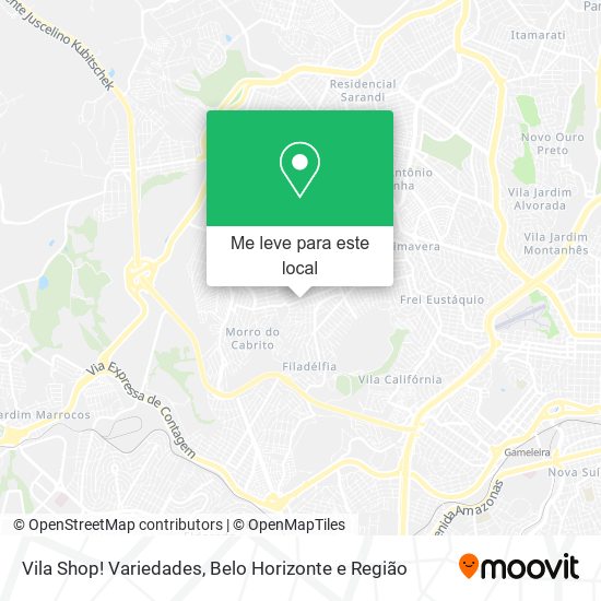 Vila Shop! Variedades mapa