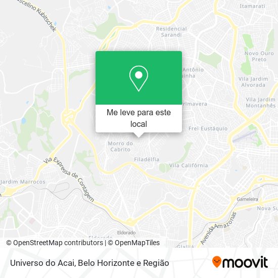 Universo do Acai mapa