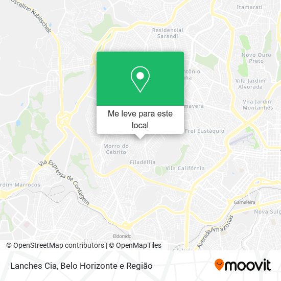 Lanches Cia mapa