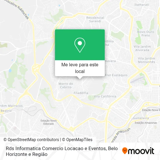 Rds Informatica Comercio Locacao e Eventos mapa