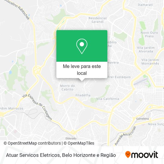 Atuar Servicos Eletricos mapa