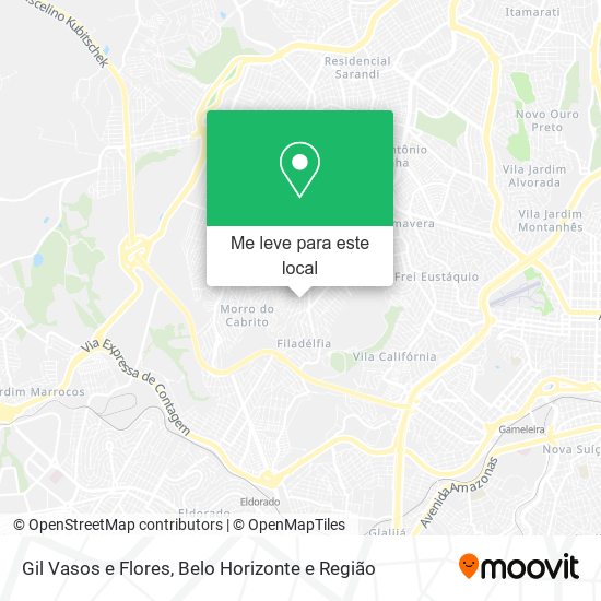Gil Vasos e Flores mapa