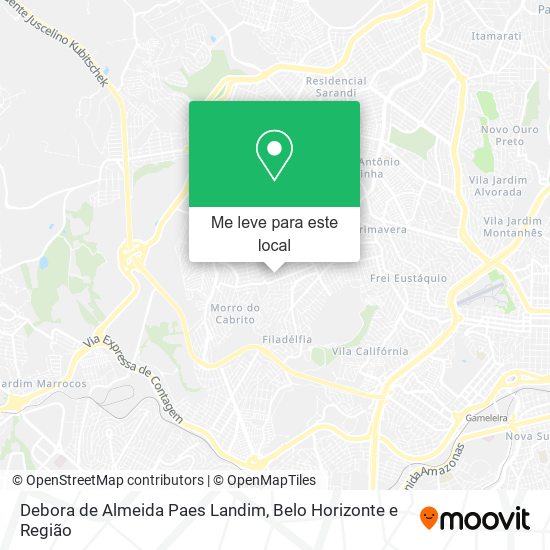 Debora de Almeida Paes Landim mapa