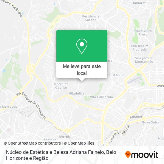 Núcleo de Estética e Beleza Adriana Fainelo mapa