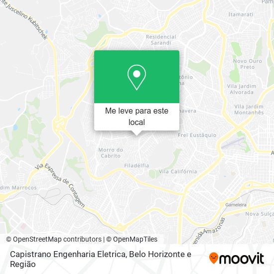 Capistrano Engenharia Eletrica mapa