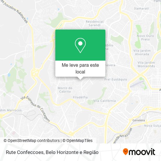Rute Confeccoes mapa