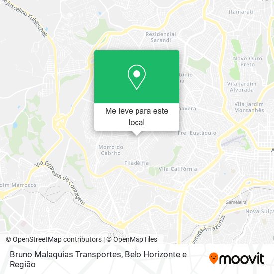 Bruno Malaquias Transportes mapa
