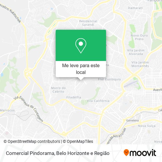 Comercial Pindorama mapa