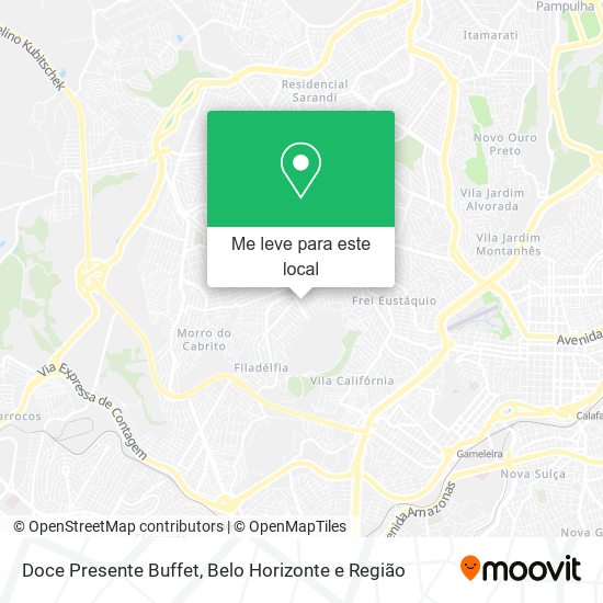 Doce Presente Buffet mapa