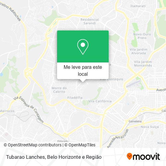 Tubarao Lanches mapa