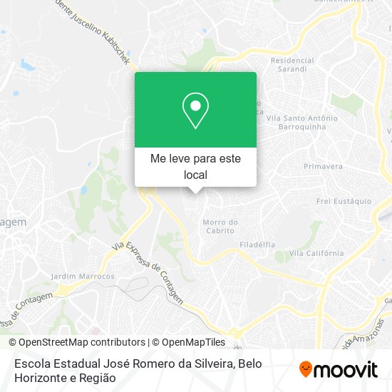 Escola Estadual José Romero da Silveira mapa