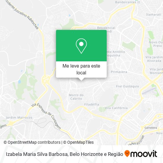 Izabela Maria Silva Barbosa mapa