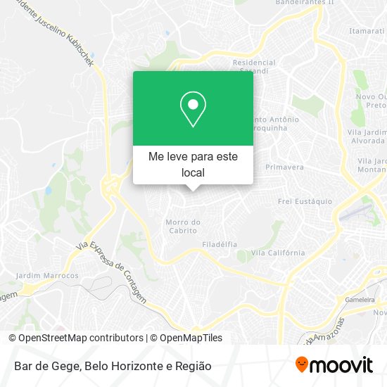 Bar de Gege mapa