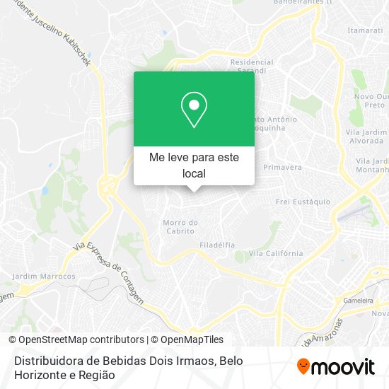 Distribuidora de Bebidas Dois Irmaos mapa