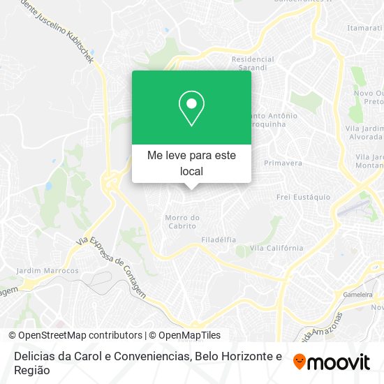 Delicias da Carol e Conveniencias mapa