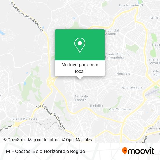 M F Cestas mapa