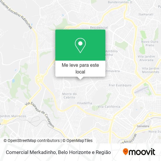 Comercial Merkadinho mapa