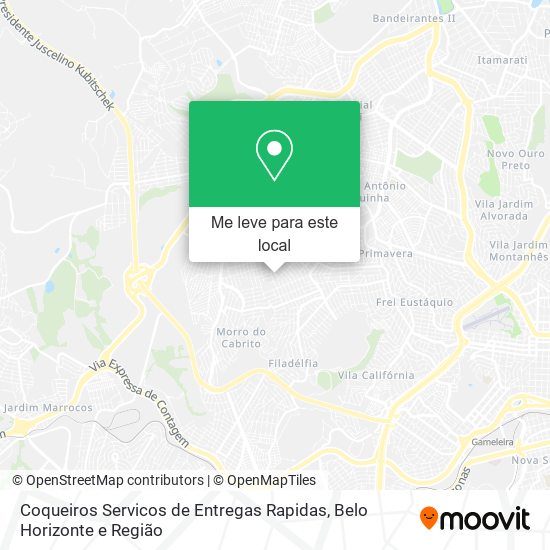 Coqueiros Servicos de Entregas Rapidas mapa