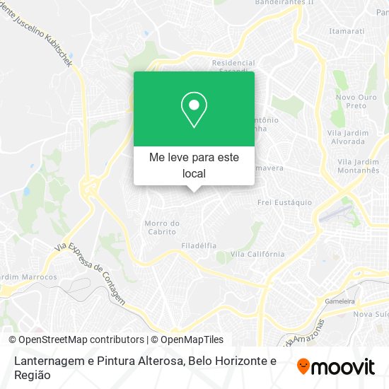Lanternagem e Pintura Alterosa mapa