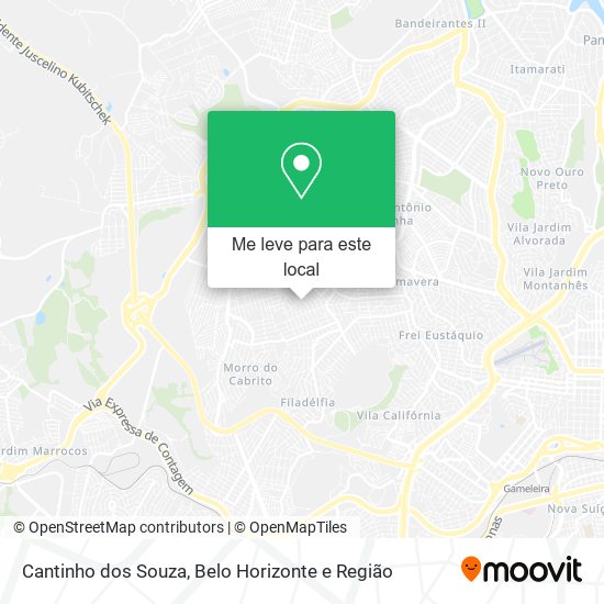 Cantinho dos Souza mapa