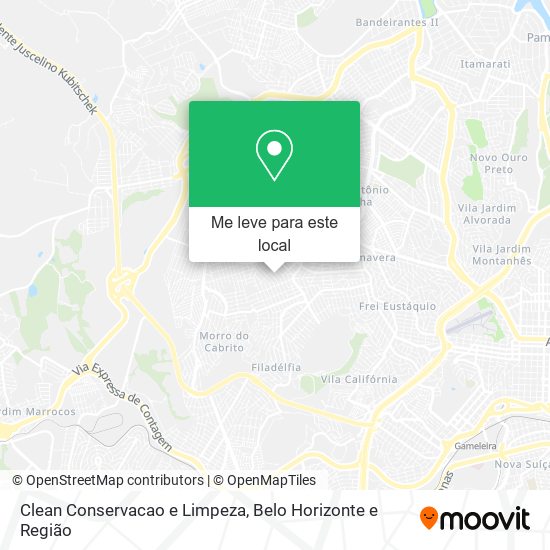 Clean Conservacao e Limpeza mapa