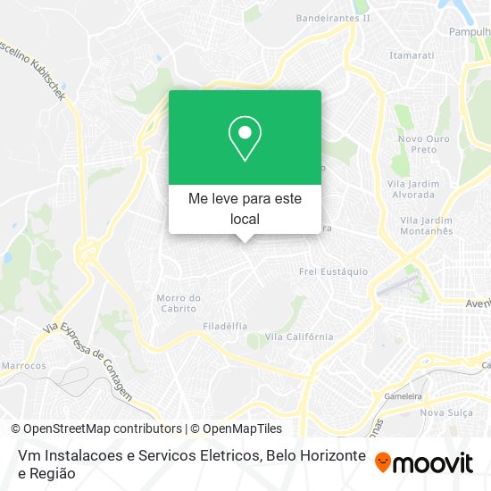 Vm Instalacoes e Servicos Eletricos mapa