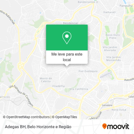 Adegas BH mapa