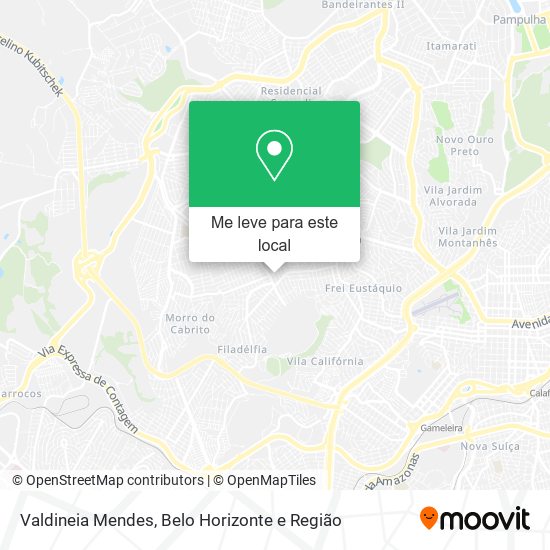 Valdineia Mendes mapa