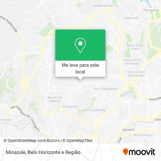 Minazule mapa