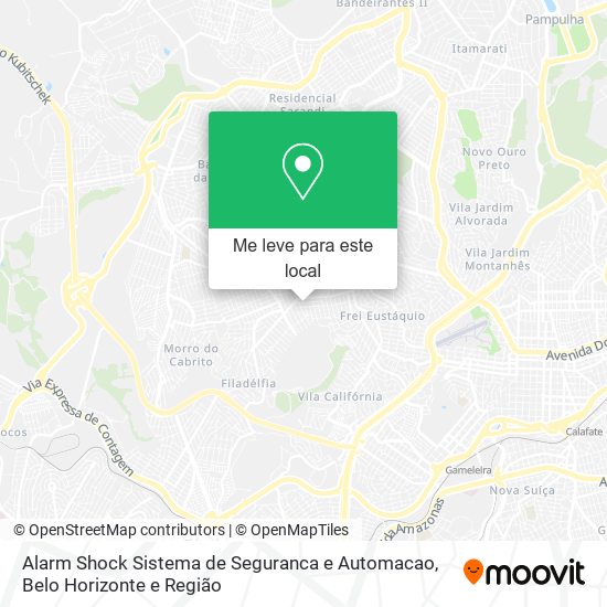 Alarm Shock Sistema de Seguranca e Automacao mapa