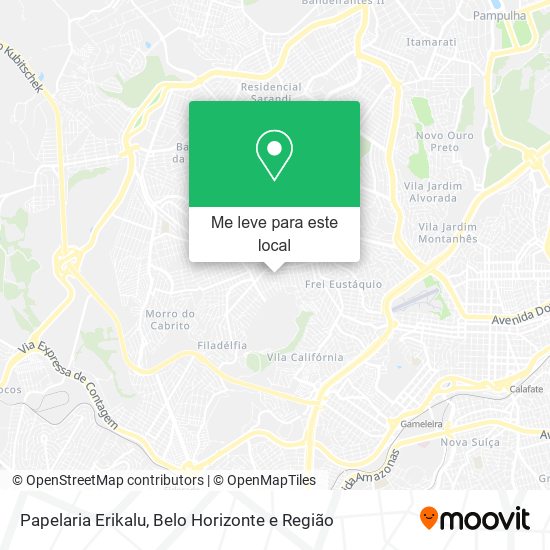 Papelaria Erikalu mapa