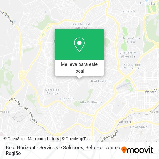 Belo Horizonte Servicos e Solucoes mapa