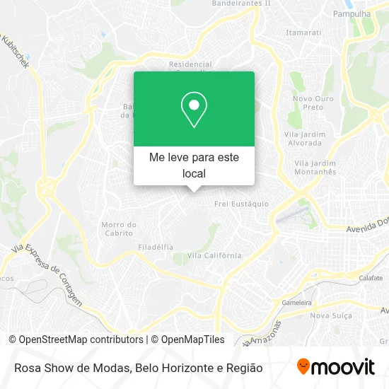 Rosa Show de Modas mapa