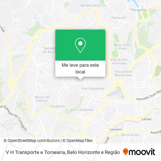 V H Transporte e Tornearia mapa
