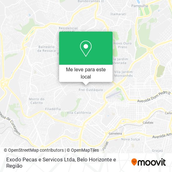 Exodo Pecas e Servicos Ltda mapa