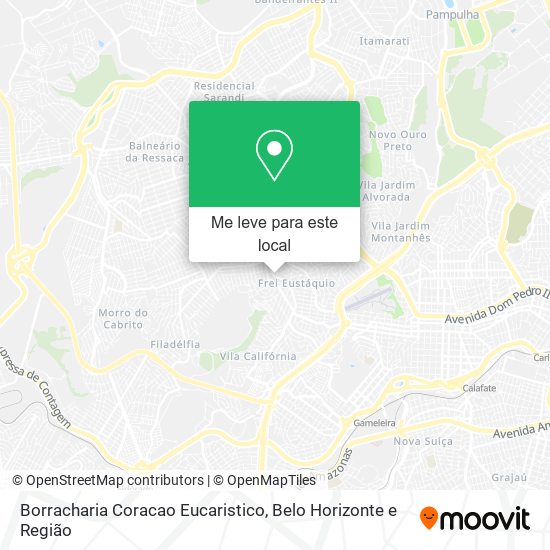 Borracharia Coracao Eucaristico mapa