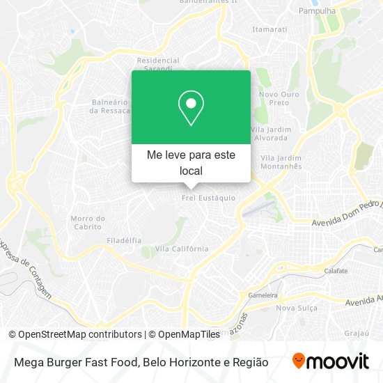 Mega Burger Fast Food mapa