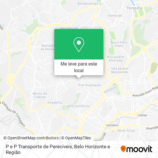 P e P Transporte de Pereciveis mapa