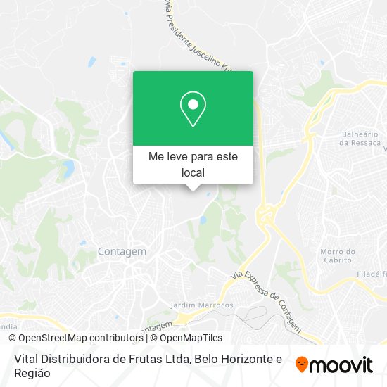 Vital Distribuidora de Frutas Ltda mapa