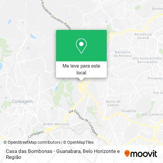 Casa das Bombonas - Guanabara mapa