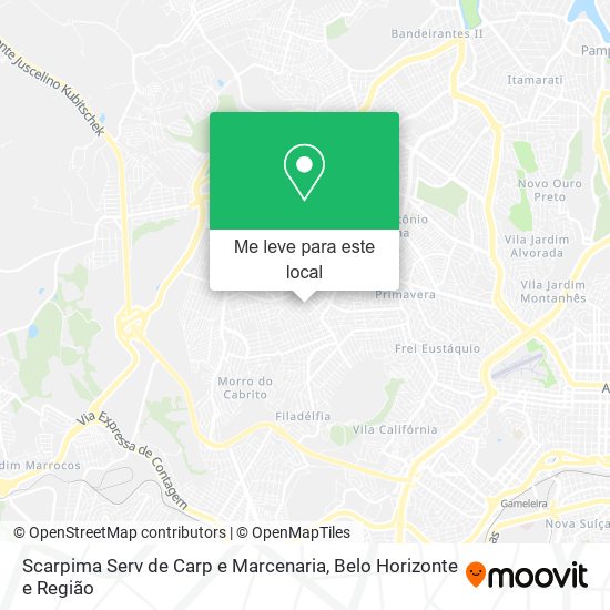 Scarpima Serv de Carp e Marcenaria mapa