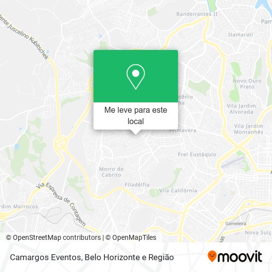 Camargos Eventos mapa