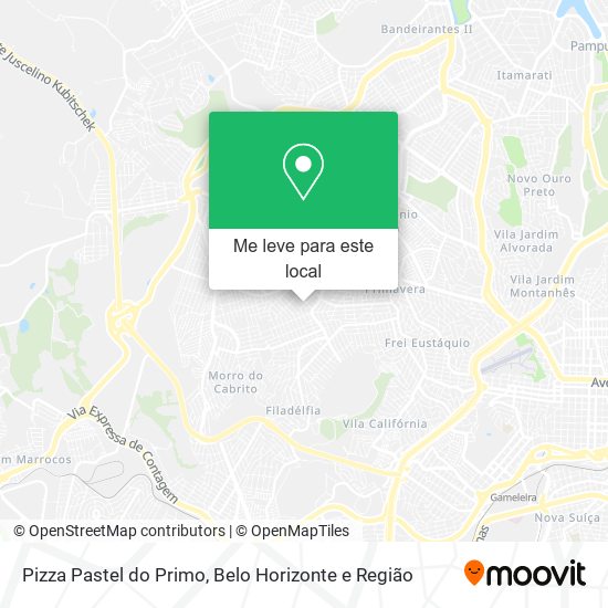 Pizza Pastel do Primo mapa